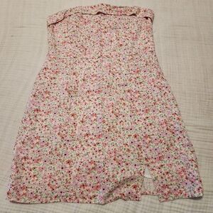 Aeropostal Floral Strapless Mini Dress